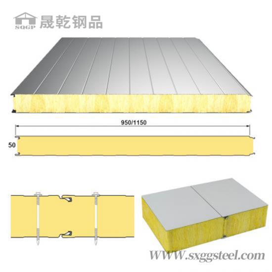 Glass wool wall sandwich panel